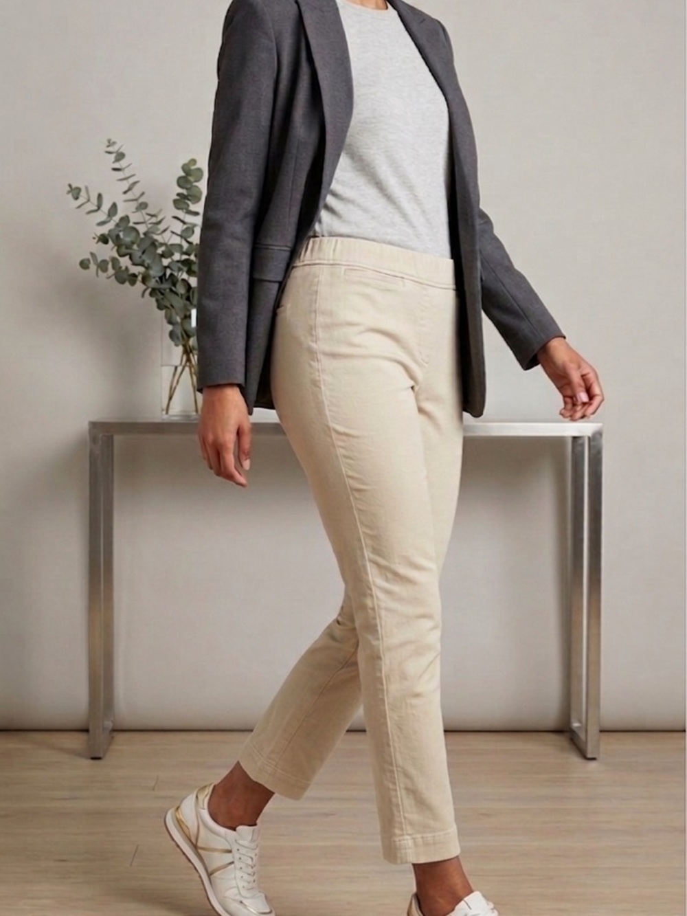 Chic Cream  Talbot Ankle Trousers